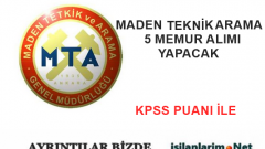 Maden Teknik Arama Genel Müdürlüğü Memur Alımı 2015