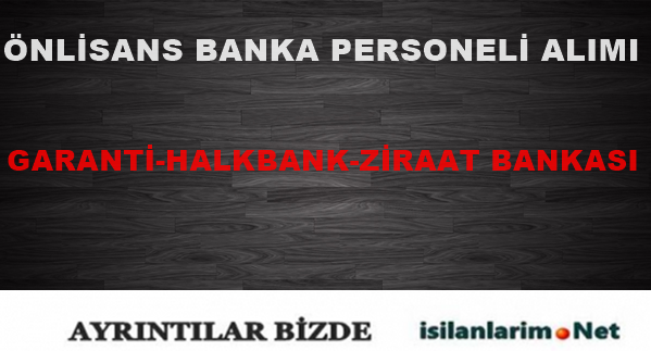 Önlisans Mezunu Bankacı Alımı 2015