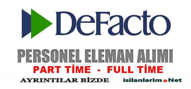 Defacto Satış Danışmanı Alımı 2015