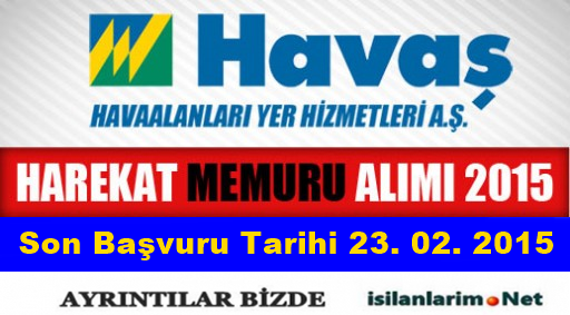 Havaş İş Başvurusu 2015
