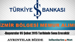 İş Bankası İzmir Bölgesi Memurluk Sınavı 2015
