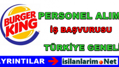 Burger King  Personel ve Eleman Alımı 2015