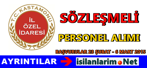 Kastamonu İl Özel İdaresi Sözleşmeli Mühendis Alımı