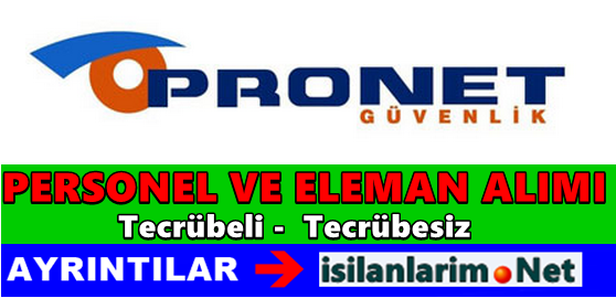 Pronet Güvenlik İş İlanları 2015