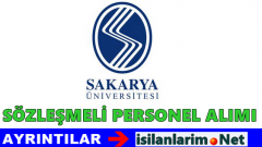 Sakarya Üniversitesi Sözleşmeli Personel Alımı 2015