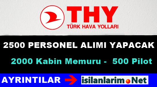 Türk Hava Yolları 2500 Personel Alımı