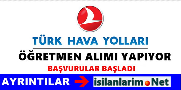 Türk Hava Yolları Öğretmen Alımı 2015
