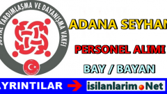 SYDV Adana Seyhan İlçe Personel Alımı 2015