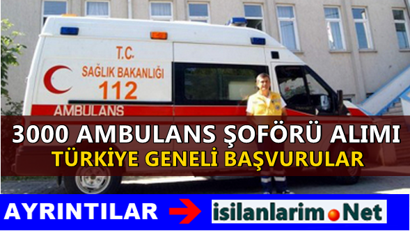 Ambulans Şoförü Alımı 2015