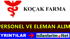 Koçak Farma İlaç Personel ve Eleman Alımı 2015