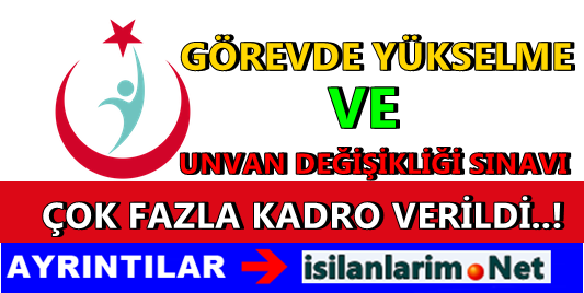 Sağlık Bakanlığı Görevde Yükselme