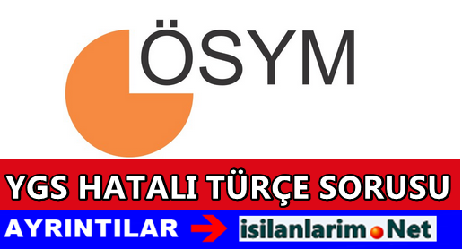 YGS Hatalı Türkçe Soruları 2015