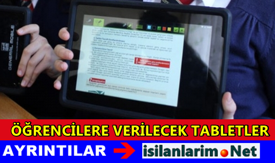 Öğrencilere Verilecek Tabletler