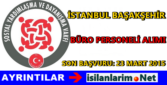 İstanbuk Başakşehşr SYDV Personel Alımı