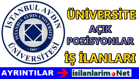 İstanbul Aydın Üniversitesi İlanı