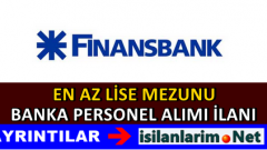 Finansbank Bireysel Satış Temsilcisi Alımı 2015