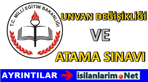 MEB Unvan Değişikliği 2015