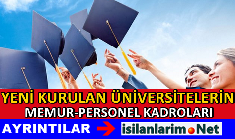 Yeni Kurulan Üniversiteler