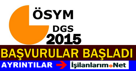 2015 DGS Başvuruları