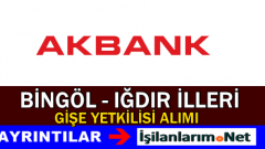 Akbank Bingöl-Iğdır Gişe Yetkilisi Alımı İlanı 2015