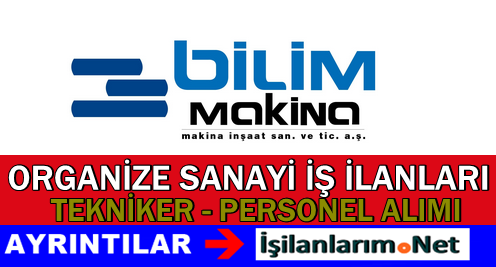 Bilim Makine İş İlanları