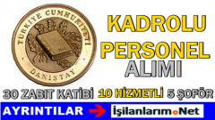 Danıştay Zabıt Katibi Şoför Hizmetli Alımı Başvurusu 2015