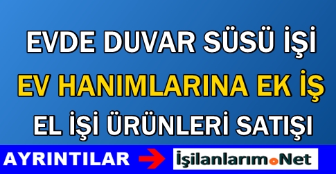 Evde duvar süsü işi