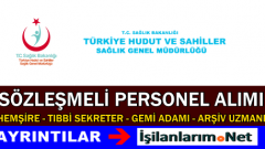 Türkiye Hudut ve Sahiller Sağlık Müdürlüğü Personel Alımı
