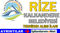 Kalkandere Belediyesi Sözleşmeli Tekniker Alımı 2015