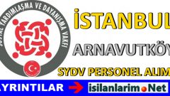 SYDV İstanbul Arnavutköy Personel Görevli Alımı 2015