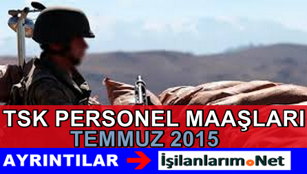 Askeri Personel 2015 Zammı