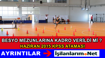 BESYO Haziran Atama 2015