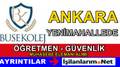 Ankara Buse Koleji Öğretmen Personel Alımı İlanı 2015