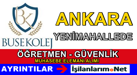 Buse Koleji Öğretmen ve Personel İlanı