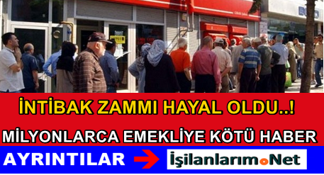 Emekli İntibak Yasası Onaylanmadı