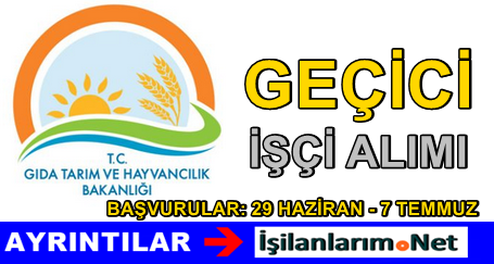 GTHB Geçici İşçi Alımı 2015