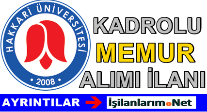 Hakkari Üniversitesi Memur Alımı 2015