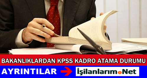 KPSS Haziran Atama Kadroları