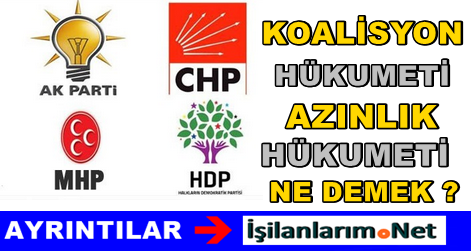Koalisyon ve Azınlık Hükumeti