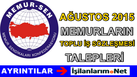 Memur-Sen Toplu Sözleşme 2015