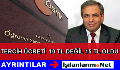 ÖSYM KPSS Tercih İşlemleri 15 TL