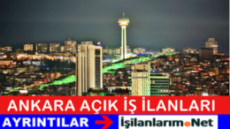 Başkent Ankara Personel Eleman Alımları Açık İş İlanları