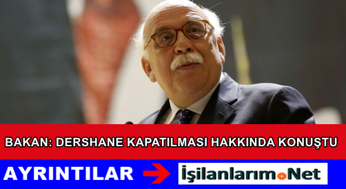 Bakan Nabi Avcı Dershane Açıklaması