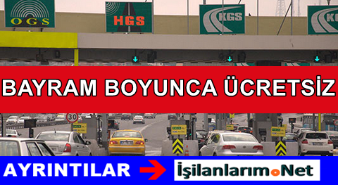 Bayramda Otoyollar Otobüsler Ücretsiz