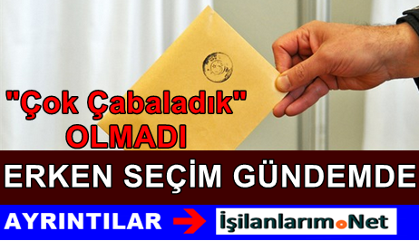 CHP'den Erken Seçim