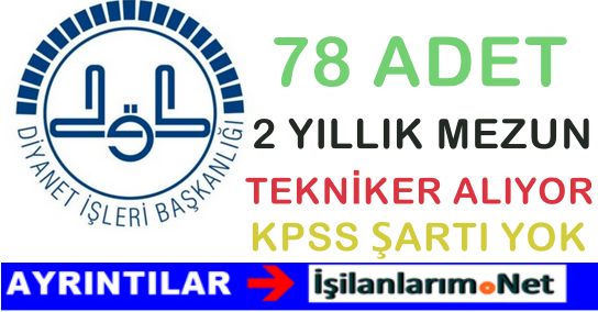 Diyanet Temmuz 2015 İlanı