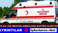 Gümüşhane Sağlık Müdürlüğü Ambulans Şoförü Alımı 2015