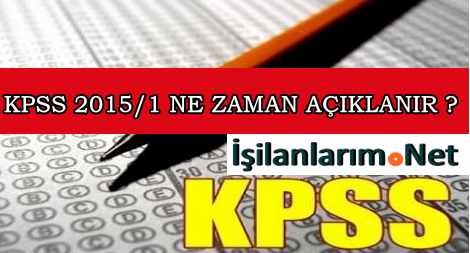 KPSS 2015-1 Yerleştirme Sonucu 3 Temmuz
