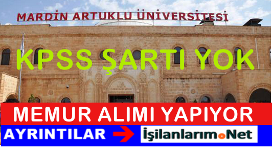 Mardin Artuklu Üniversite İlanı 2015