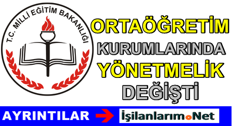 Ortaöğretim Kurumlarında Yönetmelik
